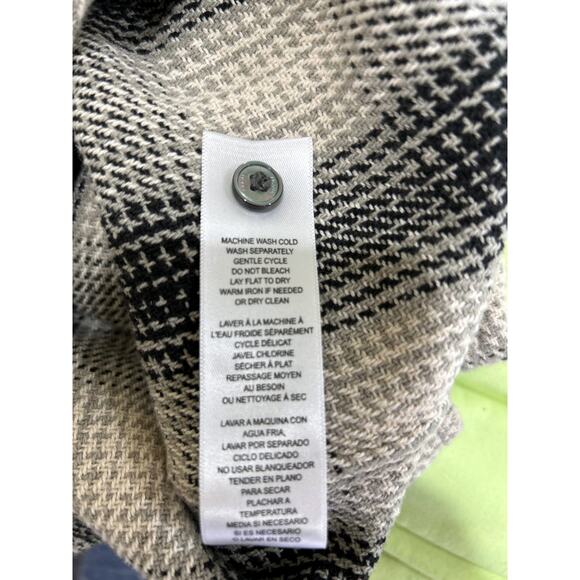 FRAME Black Gray Baja Plaid Button Up 100% Cotton Mens Shirt Large - Picture 5 of 7